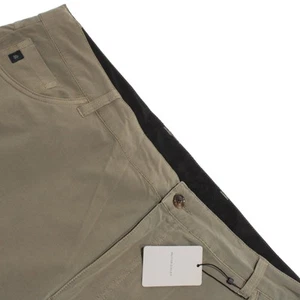 Oliver Ridley NWT 5 Pocket Jean Cut Pants Size 40 US In Solid Green Cotton Blend - Picture 1 of 10