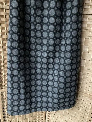 Boden Dress 12L British Tweed By Moon Polka Dot grey black Wool Sleeveless lined - Image 1 of 4