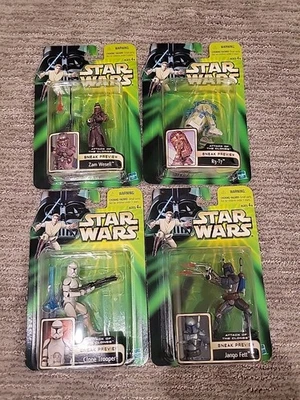 星球大战 POTJ Sneak 预览 Zam Wesell、Clone Trooper、Jango Fett R3 T7 最佳 $! — 第 1/4 张图片