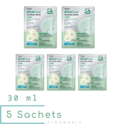 5 Sachets X 30 ml MizuMi X PP Krit CICAFuse Calming Mask Acne Reduces Acne Face - Image 1 of 4