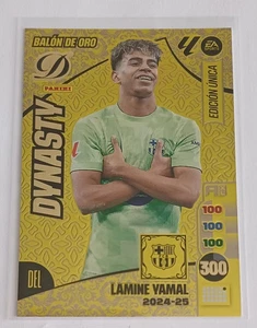 Tarjeta Tarjeta DINASTÍA BALON DE ORO Lamine YAMAL Barcelona PANINI ADRENALYN 2024-25 - Imagen 1 de 2