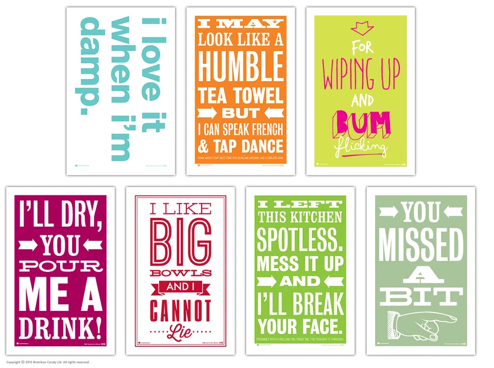 Смешной юмористический чай полотенца кухни новинка подарок шутка новый дом день рождения - Изображение 1 из 1