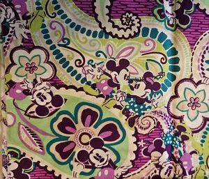 Vera Bradley Plums Up Mickey Mouse Disney XL Fabric Remnant Purple 19.5 X 57" - Picture 1 of 5