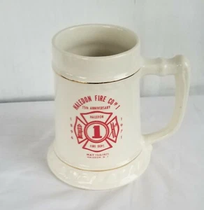 1971 Haledon NJ Fire Dept. Fire Company #1 Becher Stein Keramik - Bild 1 von 2