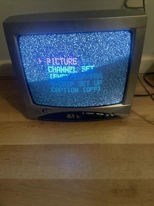 Vintage Duraband Röhrenfernseher Retro Videospiel Fernseher DWT1304 13" ohne Fernbedienung - Bild 1 von 8