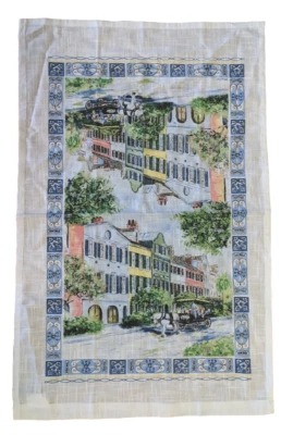 Toalla de cocina Kay Dee City Print, Artist BM Mueller, 17" x 27", 100 % algodón, usada en excelente estado Foto 1 de 4