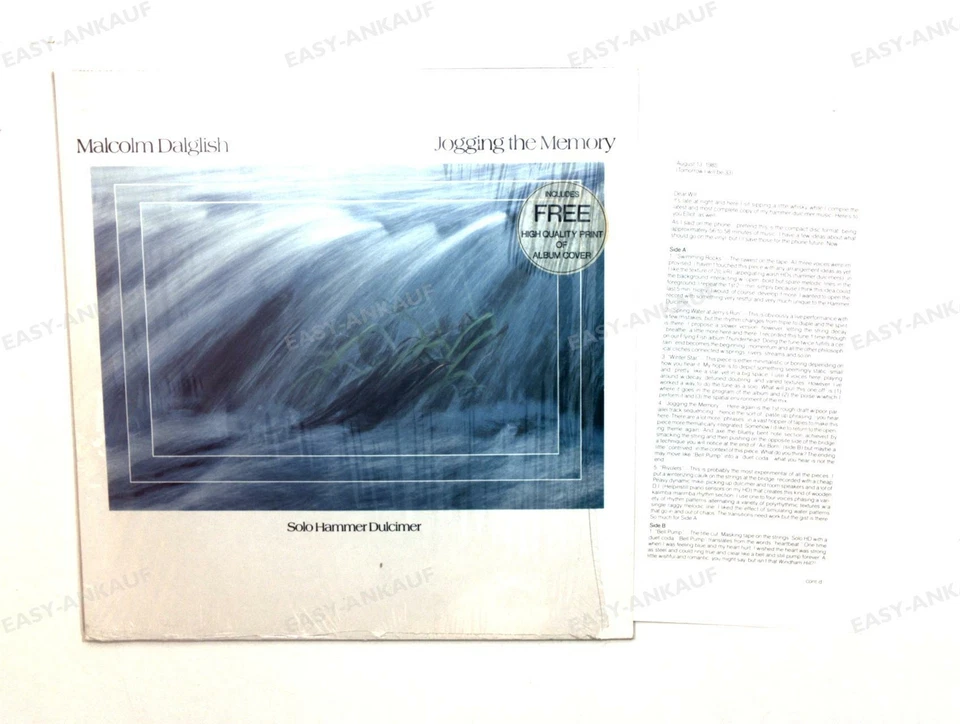 Malcolm Dalglish - Jogging The Memory GER LP 1986 + Insert '* - Image 1 of 1