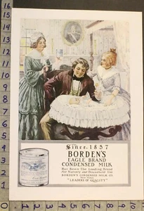 1912 Borden Eagle Branch leche condensada comida para bebés cocina decoración del hogar arte anuncio xk85 - Imagen 1 de 1