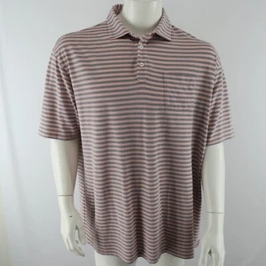 Onward Reserve Poloshirt mit Tasche Herren Größe 2XL rosa und blau gestreift - Bild 1 von 7