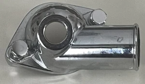 1974-81 CORVETTE CHROME THERMOSTAT HOUSING W/ O-RING BOLTS & NUTS NEW - Picture 1 of 2