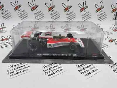 DIE CAST " MCLAREN M23 EMERSON FITTIPALDI - 1974 " AUTO DA CORSA 1/24 - Immagine 1 di 2