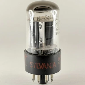 (1) Tested Sylvania 6SN7GTB Tube Black Plates Halo Date Code bf AHG 6SN7 GTB - Picture 1 of 5