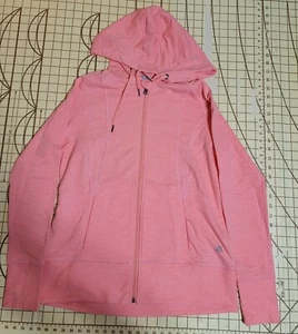 Free 2 B Sweater Womens Size Small Country Hoodie Full Zip Peach Orange - Picture 1 of 7