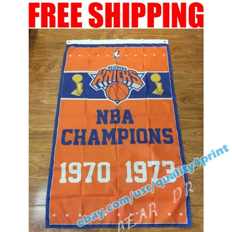 New York Knicks Champions Flag Banner 3x5 ft NBA 2021 Years Memory Fan NEW Cover