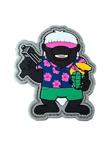 5.11 Spirit Animal Blind Pack Season 1 Hook-Back PVC Patch - Miami Party Badger - Picture 1 of 4
