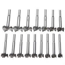 16X Forstner Woodworking Wood Drill Bit Set Boring Hole Saw Cutter Tools 15-35mm