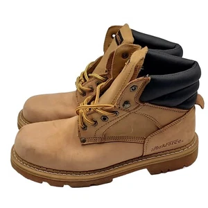 Botas de Trabajo WorkForce de Cuero EE. UU. Talla 7 Gamuza Miel y Marrón Suela Resistente al Aceite - Imagen 1 de 5
