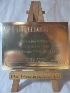 Star Trek The Original Series season 1 gold plaque card G16 The Menagerie - Picture 1 of 3