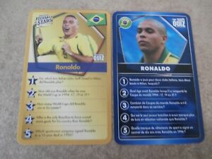 RONALDO (BRAZIL), 2 FOOTBALL TRADING CARDS (JT29)