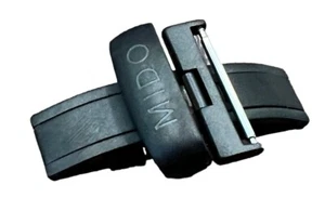 Fibbia pieghevole originale MIDO Multifort 20 mm nero distribuzione PVD - Foto 1 di 6