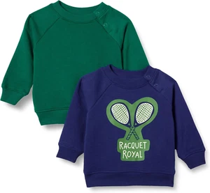 Felpe Girocollo in Spugna Unisex Bimbi E Bambini, Pacco Da 2 - Foto 1 di 12