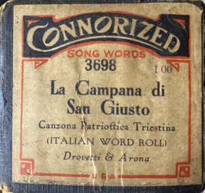 Connorized Player Piano Roll - LA CAMPANA DI SAN GIUSTO 3698 - Picture 1 of 12