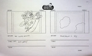 Ape Escape TV SERIE 2009 handgezeichnete Produktion Storyboard Seite #WW - Bild 1 von 2