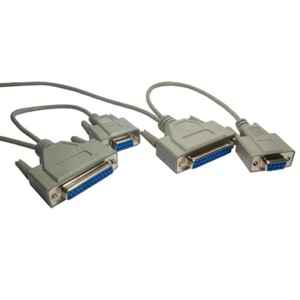 2,5 m DB9 DB25 serielle Datenübertragung Nullmodemkabel - Bild 1 von 18