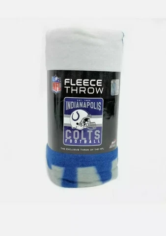 Indianapolis Colts-NFL- Soft Fleece Throw Blanket  50" X 60" By Northwest Cover