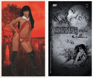 Vampirella Trading Card - Visions of Vampirella Pin Up Card #2 - Cathy Christian - Picture 1 of 1