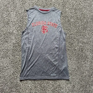 Florida State Seminoles Shirt Mens Size Small Tank Top Majestic Outdoors Gray - Picture 1 of 8