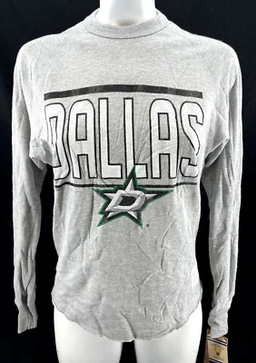 NEW The Original Retro Brand Dallas Stars Hockey NHL Gray LS Shirt Women's XL - Image 1 of 4