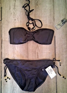 NEW Ralph Lauren Polo Black Bikini Swimsuit Jewels XS Extra Small New with tags - Picture 1 of 8