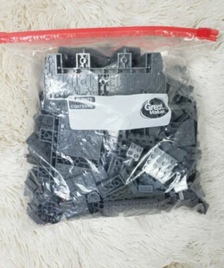 Assorted Lot LEGOS Bricks Parts 1lb 9oz Ziplock Bag All Dark Gray Color CLEAN - Picture 1 of 2