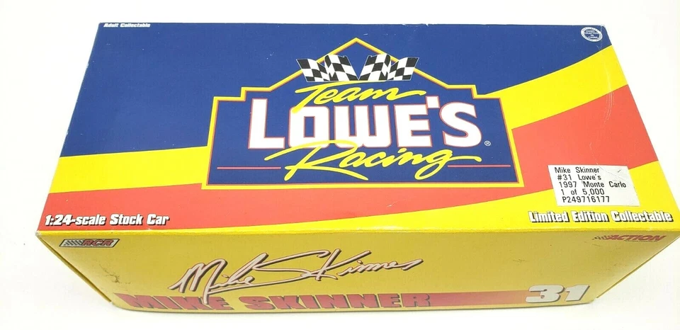 Mike Skinner #31 Lowe's 1997 Chevy Monte Carlo 1:24 Action Elite 1 of 5,000 - Image 1 of 4