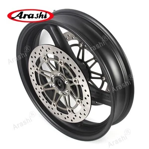 Llanta delantera negra y rotor de disco de freno para Honda CB400 VTEC 400 1999-2015 - Imagen 1 de 8