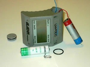 Batterie für Aladin Pro, Aladin Air, Aladin AIRZ Uwatec Scubapro Tauchcomputer - Bild 1 von 2
