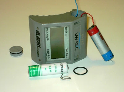 Batteria per computer subacqueo Aladin Pro, Aladin Air, Aladin AIRZ Uwatec Scubapro - Immagine 1 di 2