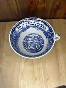 Vintage Tasse Of Kindness Flow Blau Made In England - Bild 1 von 3