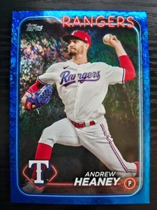 2024 Topps Andrew Heaney Blue Foil /999 #665 Rangers Pirates - Picture 1 of 2