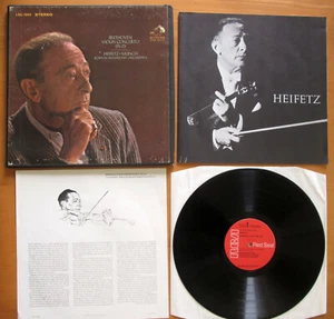 LSC-1992 Beethoven Violin Concerto Heifetz Munch RCA Stereo Box VG - Picture 1 of 5