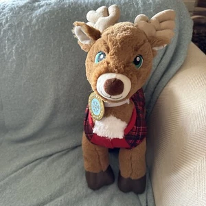 Build A Bear Prancer Christmas BAB Plush Stuffed Animal With Clothes And Collar - Picture 1 of 12