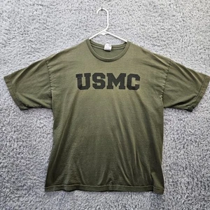 USMC Marine Corps Vintage T Shirt Bayside Made in USA XL *Pinholes - Picture 1 of 18