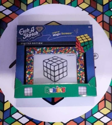 Raro Rubik's Etch A Sketch Edición 60 Aniversario Nuevo en Caja Foto 1 de 2