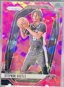 Panini Prizm 2024-25 - Stephon Castle #234 Pink Ice Prizm (RC) - Imagen 1 de 2