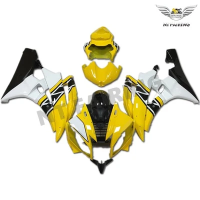 Carenado FKB Stock EE. UU. amarillo negro blanco apto para Yamaha YZF-600 R6 2006 2007 Foto 1 de 4