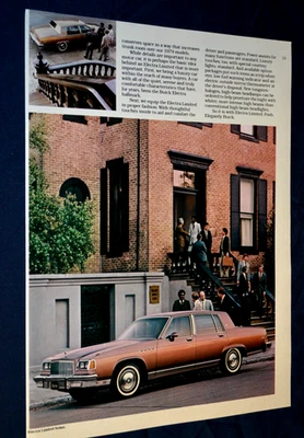 Buick Electra Limited 1980 sedán original concesionario anuncio impreso anuncio 80 Foto 1 de 2