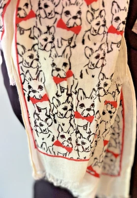 NUEVO SIN ETIQUETAS Bulldog perro bufanda idea de regalo para ella regalo de vacaciones medias relleno Foto 1 de 4