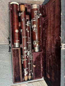 Lesher brand wooden Bassoon with case , Made in USA - Picture 1 of 11