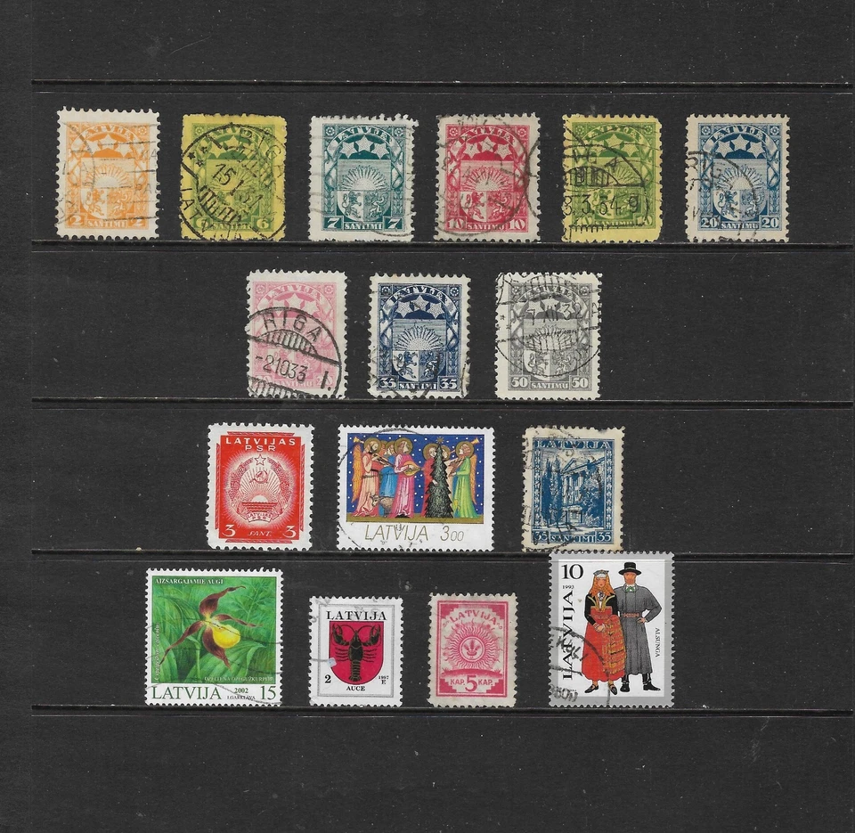 LATVIA  stamp selection (ref.135) - Image 1 of 1